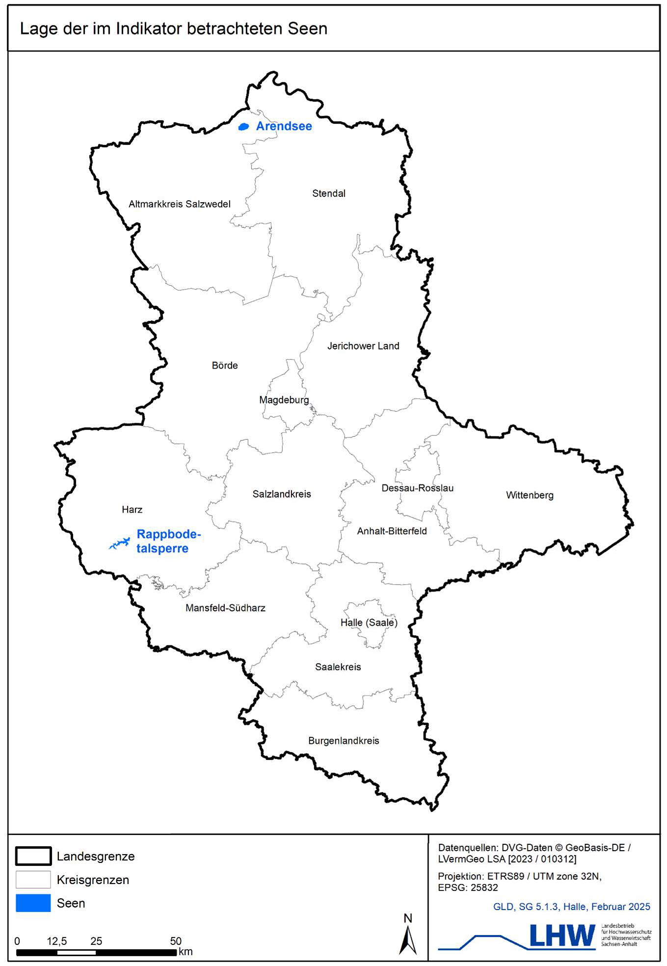 Karte mit Messpunkten
