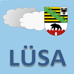 Logo von LÜSA, LÜSA = Luftüberwachungssystem Sachsen-Anhalt