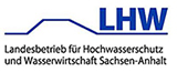 Logo des LHW, LHW = Landesbetrieb für Hochwasserschutz und Wasserwirtschaft Sachesen-Anhalt