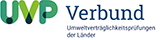 Logo des UVP Verbunds, UVP = Umweltverträglichkeitsprüfung