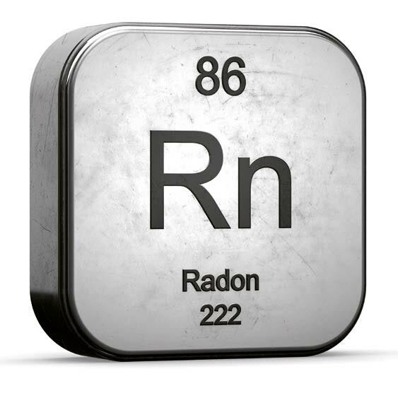 chemisches Zeichen für Radon aus dem Periodensystem
