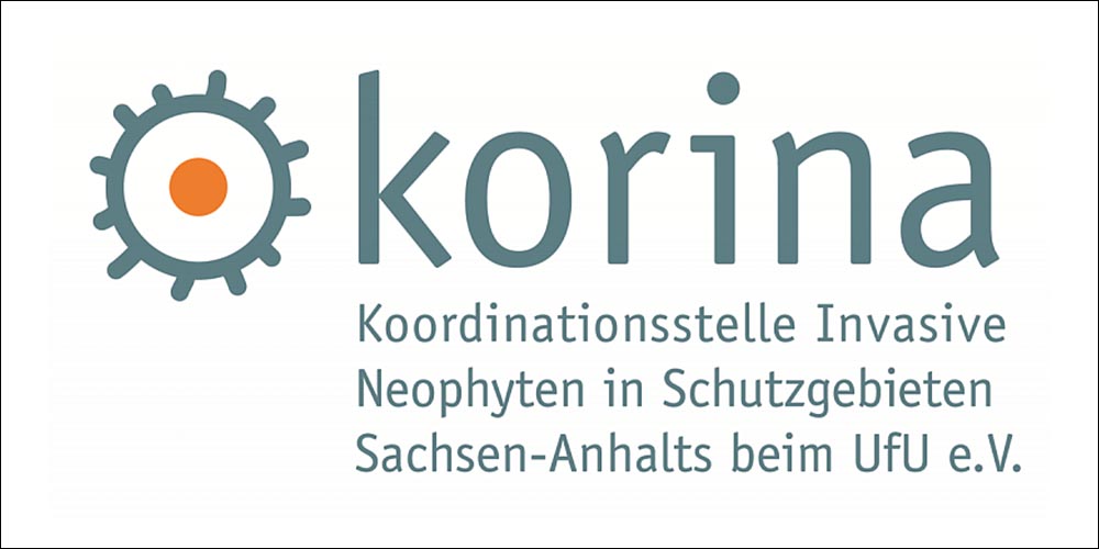 Logo von Korina, Korina = Koordinationsstelle Invasive Neophyten in Schutzgebieten Sachsen-Anhalts